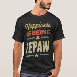 Mens Glück ist ein Pepaw - Vater Großvater T-Shirt