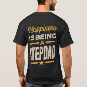 Mens Glück ist ein Stepdad - Vater Großvater T-Shirt