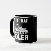Mens Go Kart Dad Like A Normal Dad Kart Racing Tasse (Vorderseite Links)