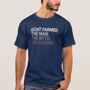 Mens Goat Bauer Man The Myth Legend Geschenk T-Shirt