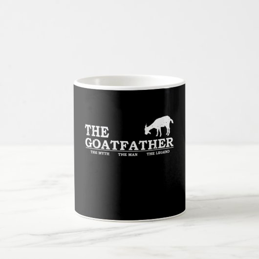Mens Goat Far Pet Lover Fars Day Kaffeetasse (Mittel)
