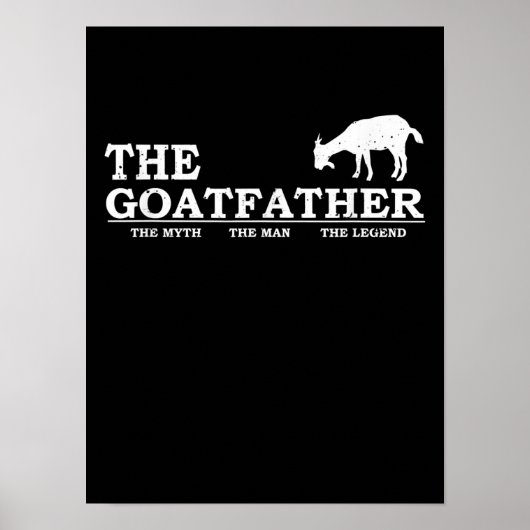 Mens Goat Far Pet Lover Fars Day Poster (Vorne)