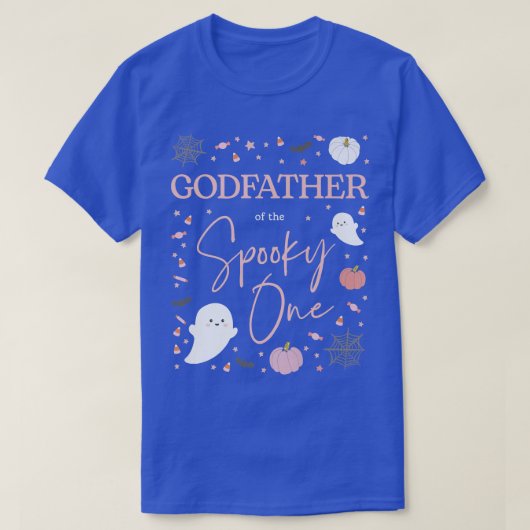 Mens Godfather of Spooky One Girl First Birthday P T-Shirt (Design vorne)