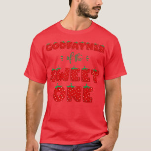 Mens Godvater von The Sweet One Strawberry Birthda T-Shirt