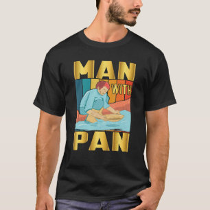 Mens Gold Panning Man mit Pan Gold Prospector T-Shirt