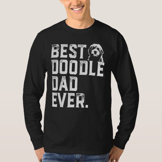 Mens Goldendoodle Vater Bester Doodle Vater je T-Shirt (Vorderseite)