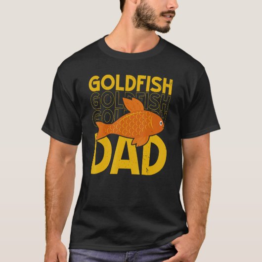 Mens Goldfish Dad Underwater Fish Aquarist Fishke T-Shirt (Vorderseite)
