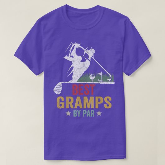 Mens Golf Best Gramps von Par Daddy Golfer Vater T-Shirt (Design vorne)
