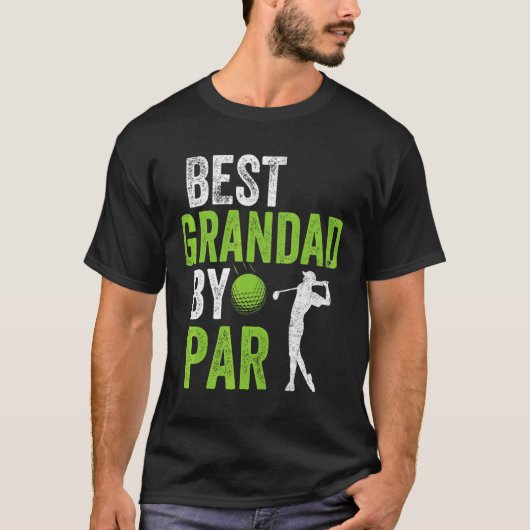 Mens Golf Best Grandad von Par Daddy Golfer Father T-Shirt (Vorderseite)