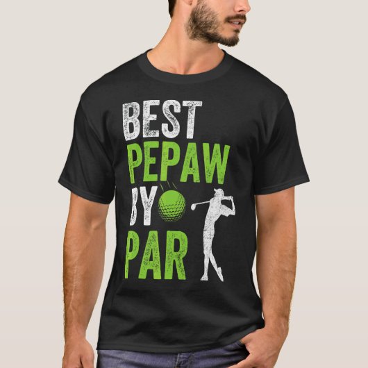 Mens Golf Best Pepe by Par Grandpa Golfer Vater' T-Shirt (Vorderseite)