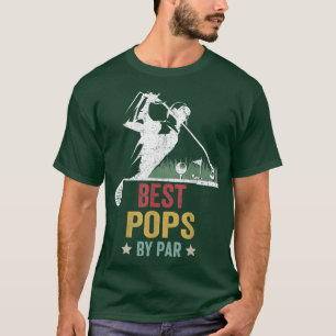 Mens Golf Best Pops Par Großa Golfer Vater T-Shirt