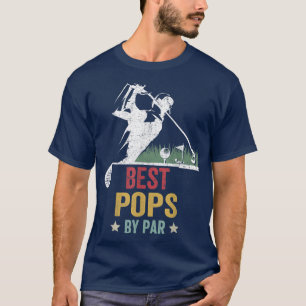 Mens Golf Best Pops Par Großa Golfer Vater T-Shirt