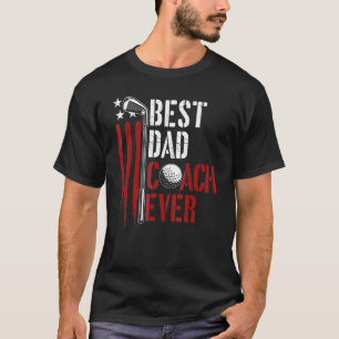 Mens Golf Best Vater Coach Ever Golfer Daddy Usa F T-Shirt