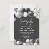 Men's Golf Partee 50. Geburtstag Einladung (Vorderseite)