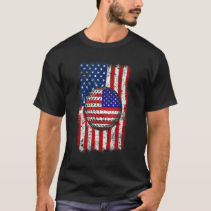 Mens Golf US American Flag Patriotische Sport Frau T-Shirt