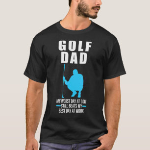 Mens Golf Vater Mein schlechtestes Golfspiel T-Shirt