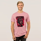 Men's Gorilla Boss Lessons Learn Basic T-Shirt Tri-Blend Shirt (Vorderseite voll)