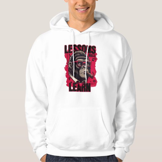 Men's Gorilla Boss Lessons Learn Hoodie  (Vorderseite)