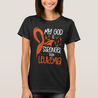 Mens Gott stärker ist als Leukämie-Bewusstsein T-Shirt