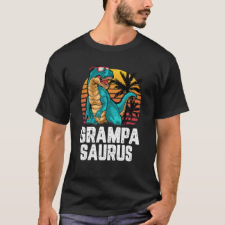 Mens Grampa Saurus Dinosaur Funny Grampasaurus T R T-Shirt