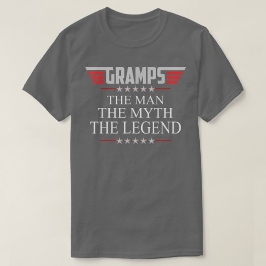 Mens Gramps The Man The Myth The Legend V2 Gramps T-Shirt (Design vorne)