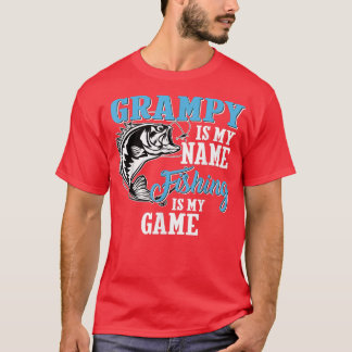 Mens Grampy ist mein Name Fischen ist mein Spiel F T-Shirt