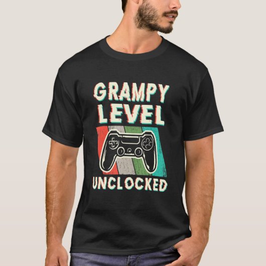 Mens Grampy Level entsperrt bis zu Grampy Fa T-Shirt (Vorderseite)