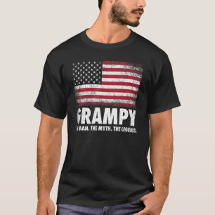 Mens Grampy The Man The Myth The Legende Opa Fan T-Shirt