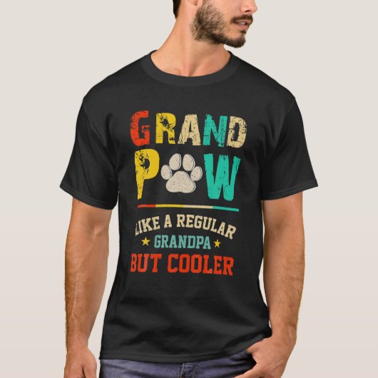 Mens Grand Paw wie ein regelmäßiger Großvater, abe T-Shirt (Vorderseite)