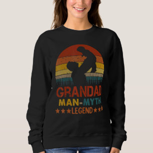 Mens Grandad Der Mann Der Mythos Der Legende Funny Sweatshirt
