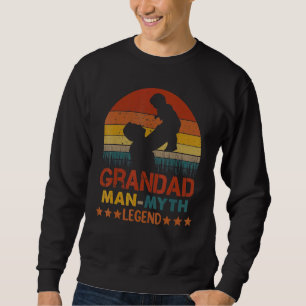 Mens Grandad Der Mann Der Mythos Der Legende Funny Sweatshirt