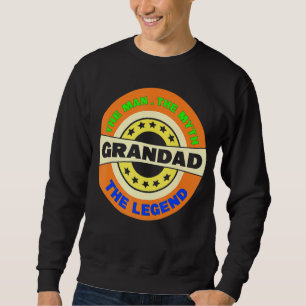 Mens Grandad der Mann der Mythos die Legende für M Sweatshirt