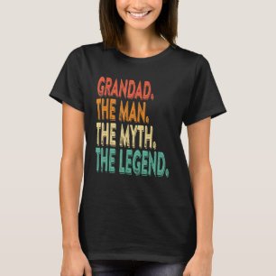 Mens Grandad Man The Myth Legend Vater Tag Funn T-Shirt