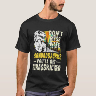 Mens Grandad Rex Saurus Papasaurus Dinosaurs Men F T-Shirt