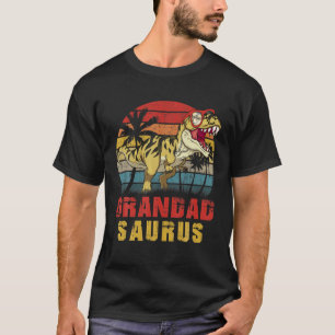 Mens Grandad Saurus Dinosaur Funny Grandadsaurus R T-Shirt
