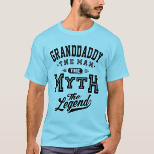 Mens Granddaddy The Man Myth Legende Opa T-Shirt