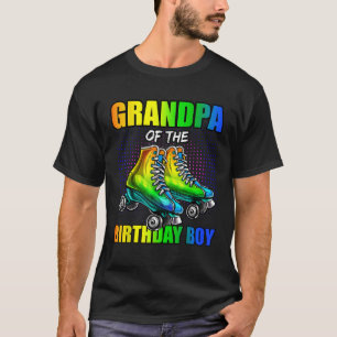 Mens Grandpa Birthday Boy Roller Skaten Geburtstag T-Shirt