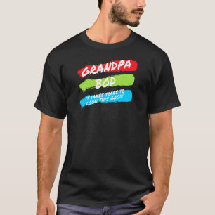 Mens Grandpa Bod Weightlifter Gag Übungsym Gra T-Shirt