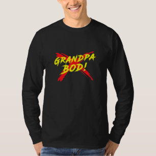 Mens Grandpa Bod Weightlifter Gag Übungsym Gra T-Shirt