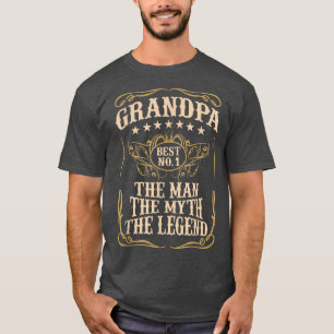 Mens GRANDPA DER MANN DER MYTH DER LEGENDE VATER T-Shirt