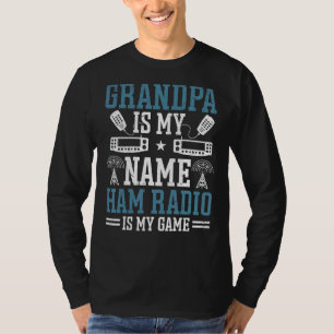 Mens Grandpa Ham Radio Gear Ham Operator Amateur R T-Shirt