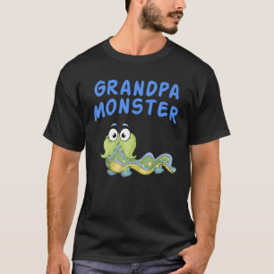 Mens Grandpa Monster Shirt Geburtstagsfamilienmons