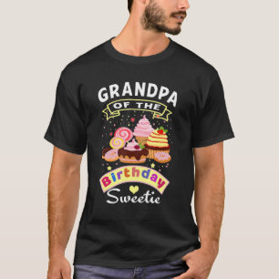 Mens Grandpa of the Birthday Sweetie Girl Ice T-Shirt