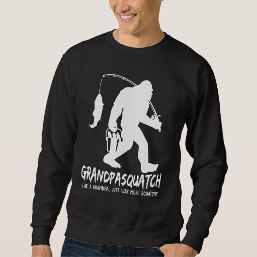Mens Grandpa Squatch Like A Grandpa Just Way More Sweatshirt (Vorderseite)
