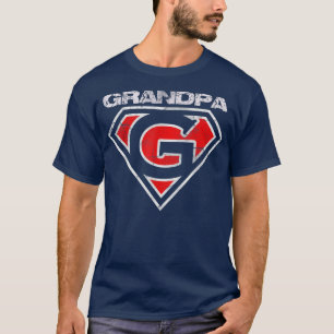 Mens Grandpa Super Hero Bester Vater Geschenk T-Sh T-Shirt