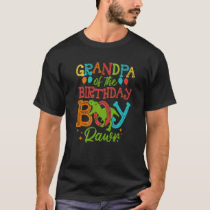 Mens Grandpa vom Geburtstagskind Rawr Rex Dinosaur T-Shirt