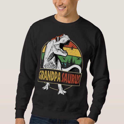 Mens Grandpasaurus Rex Dinosaur Grandpa Saurus Fa Sweatshirt (Vorderseite)