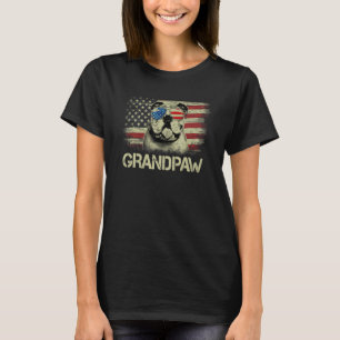Mens Grandpaw English Bulldog Flag Sonnenbrille Bu T-Shirt