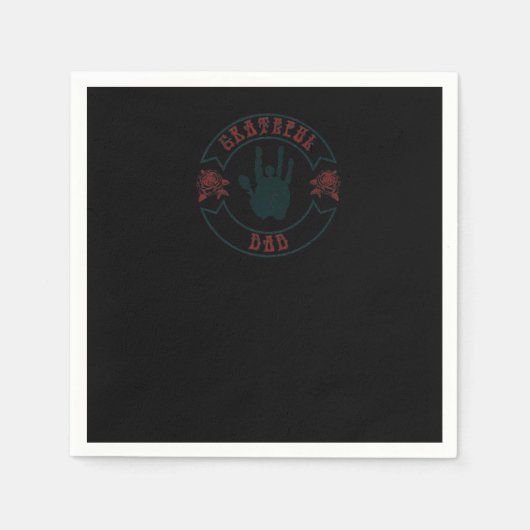 Mens Grateful Vater Vintager T - Shirt Serviette (Vorderseite)