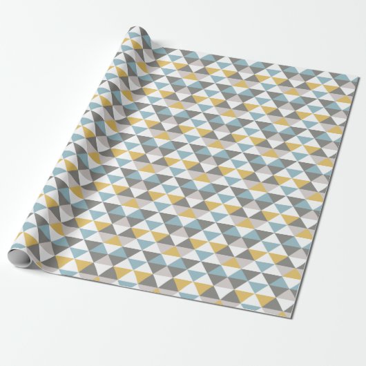 Men's Gray Gold Blue Modernes Mittelalter Geschenkpapier (Ungerollt)